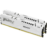 Оперативная память Kingston Fury Beast White 32GB (2x16GB) DDR5 5200MHz (KF552C40BWK2-32)